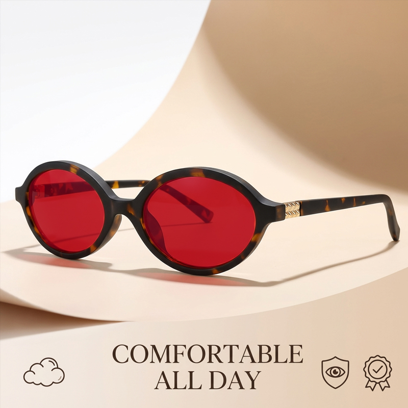 Anti Blue Light Oval Glasses F - Gaming Glasses Tinted review and price